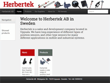 Tablet Screenshot of herbertek.se